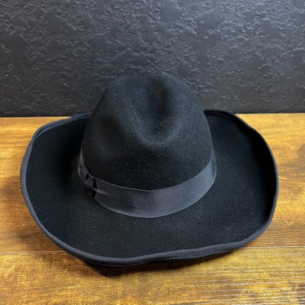 Street Smart by Betmar WPL‎ 4384 Black 100% Wool Felt Cowboy Hat Womens OS